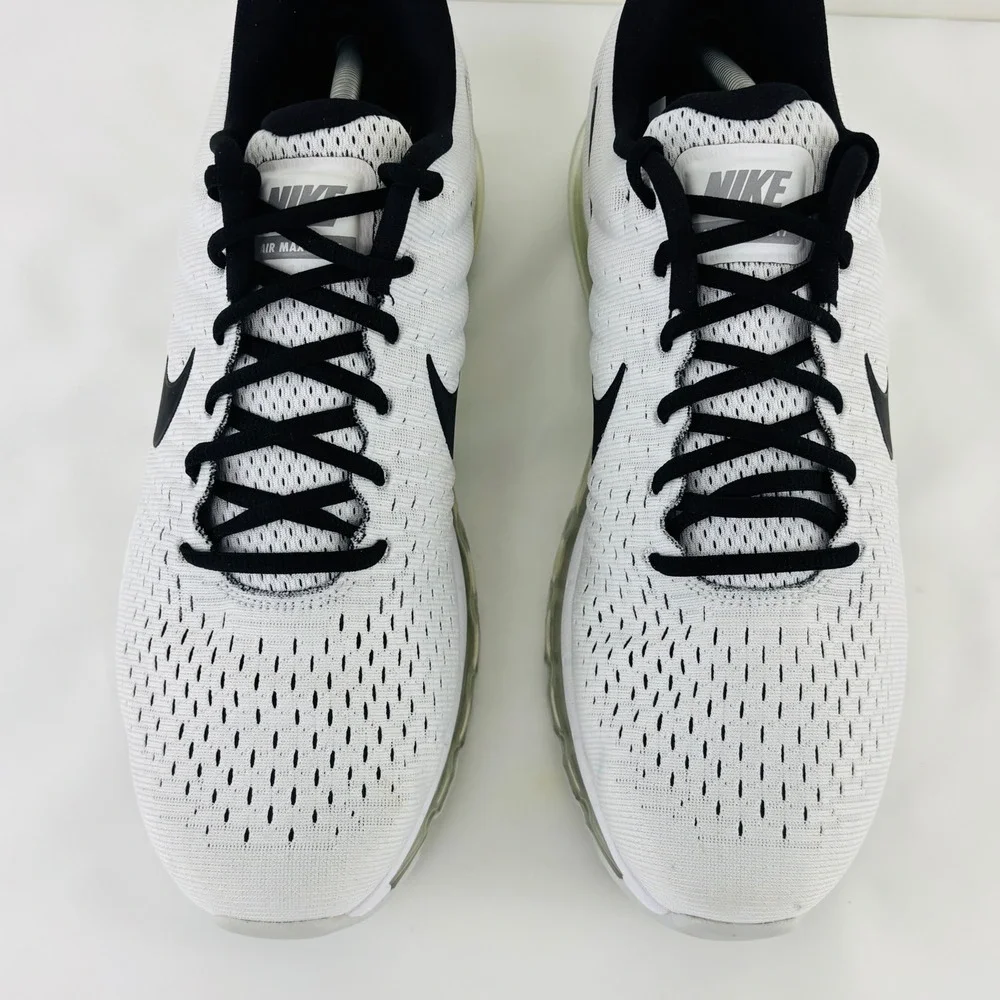 Nike Air Max 2017 Mens Running Shoes White Black 849559-100 Size 13